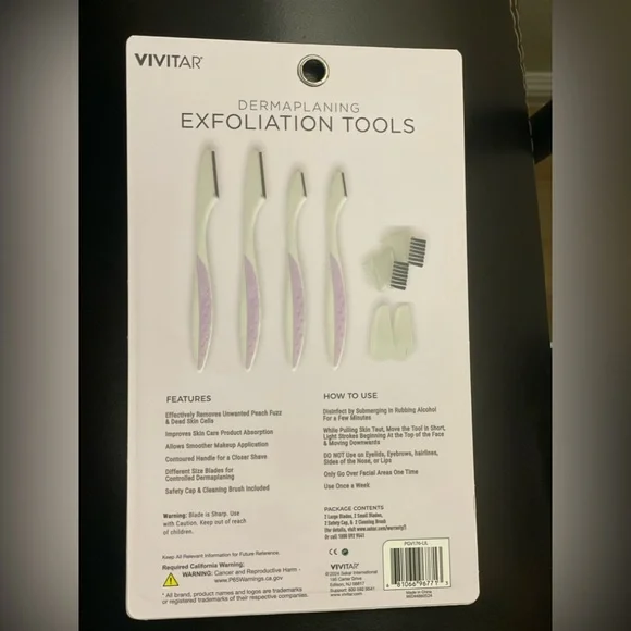 Dermaplaning Exfoliation Tools Set — Vivid Simply Beautiful - Picture 10 of 16